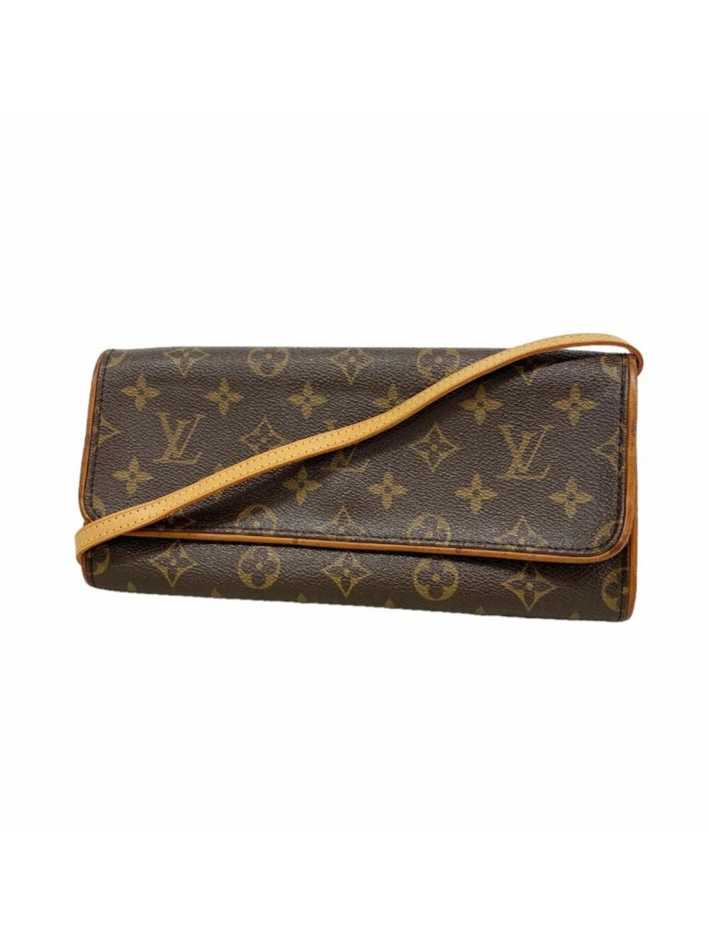 Louis Vuitton Shoulder Bag Monogram Pochette Twin GM Brown